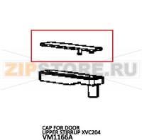 Cap for door upper stirrup Unox XBC 405E