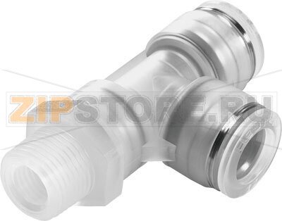 Штуцер угловой с цанговым зажимом и резьбой Festo NPQP-LQ-R18-Q6-FD-P10 