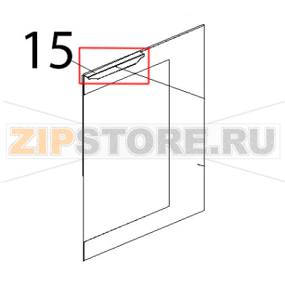 Maniglia inox Unox XL 404 Maniglia inox Unox XL 404Запчасть на деталировке под номером: 15