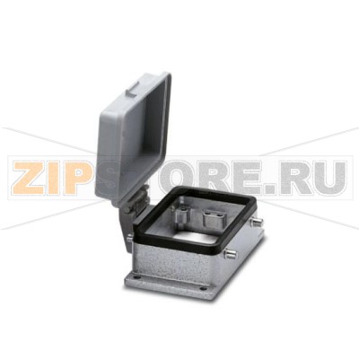 Монтажный корпус HEAVYCON D50 Phoenix Contact HC-D 50-AFQD крепление с помощью двух защелок, высота 28 мм, с крышкой.Минимальный заказ: 10 шт.Упаковка: 10 шт.