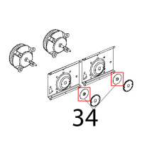 Guarnizione portamotore stamp. albero mot. D10 Unox XBC 404