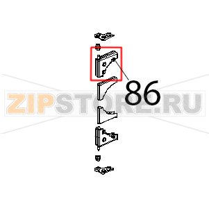 Cerniera sup. alluminio vetro int. Unox XBC 404 Cerniera sup. alluminio vetro int. Unox XBC 404Запчасть на деталировке под номером: 86