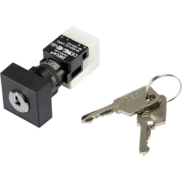 Переключатель ключевой 250 В/AC, 5 А, 1 x вкл/выкл/вкл, 2x90°, 1 шт DECA ADA16K6-AA0-CH