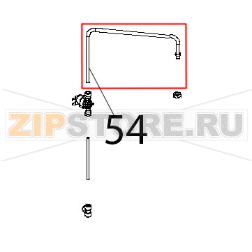 Tubo esterno umidita and raccordo Unox XBC 604P Tubo esterno umidita and raccordo Unox XBC 604PЗапчасть на деталировке под номером: 54