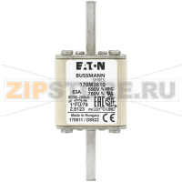 Предохранитель, 63 A, AC 690 В, size 1, 45x45x140 мм, aR, IEC UL Eaton FUSE 63A 690V 1*FU/78 A