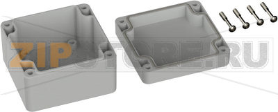 Корпус универсальный 82x80x55 мм, материал: акрилонитрил, серо-белый, 1 шт TRU Components TC-9065600 