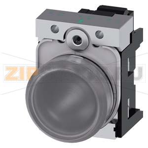 СВЕТОВОЙ ИНДИКАТОР, 22MM, КРУГЛЫЙ, МЕТАЛЛИЧЕСКИЙ ГЛЯНЦЕВЫЙ, ПРОЗРАЧНЫЙ МАТОВЫЙ РАССЕИВАТЕЛЬ, С ДЕРЖАТЕЛЕМ, МОДУЛЬ ПОДСВЕТКИ С ИНТЕГРИРОВАННЫМ СВЕТОДИОДОМ 24V AC/DC,  ПРУЖИННЫЕ КЛЕММЫ Siemens 3SU1152-6AA70-3AA0 