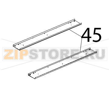 Traverso rinforzo fondo inox Unox XBC 905 Traverso rinforzo fondo inox Unox XBC 905Запчасть на деталировке под номером: 45