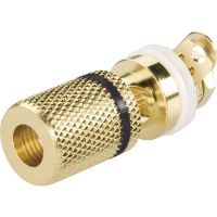 Гнездо лабораторное, Ø контакта: 4 мм, черное, 1 шт TRU Components 1582248