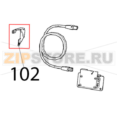 Angolo facciata muffola inox Unox XFT 110 Angolo facciata muffola inox Unox XFT 110Запчасть на деталировке под номером: 102