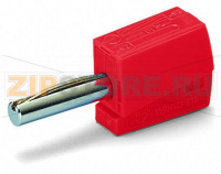 Банановый штекер; для гнезда 4 мм O; 2,50 mm; красные Wago 215-212