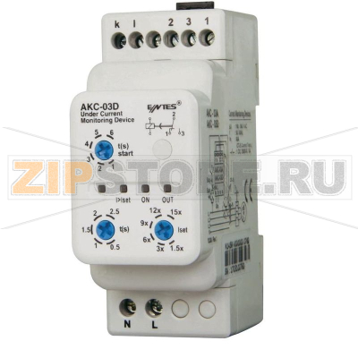 Реле контроля тока 230 В/AC, 8 А Entes AKC-03D 