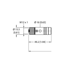 Кабель Turck RKP46PLB-0.3-RSM40.1/TXL