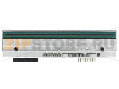 Печатающая термоголовка Zebra ZE500-6LH (300dpi) Печатающая термоголовка Zebra ZE500-6LH (300dpi)Запчасть на сборочном чертеже под номером: 1Количество запчастей в устройстве: 1Название запчасти Zebra на английском языке: Printhead 300 dpi (Standard life printhead)