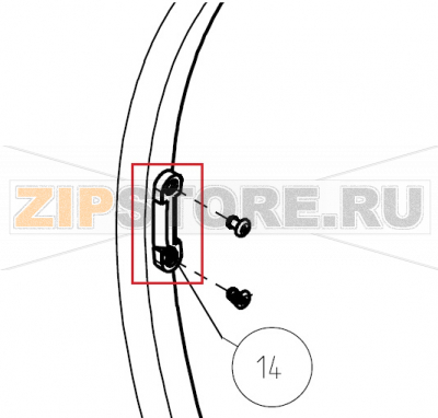 Fermo porta ES 10/34 Imesa ES 10              Fermo porta ES 10/34 Imesa ES 10Запчасть на сборочном чертеже под номером: 14Название запчасти на итальянском языке: Fermo porta ES 10/34 Imesa ES 10