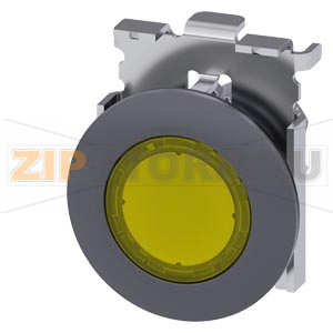 ЭЛЕМЕНТ СВЕТОВОГО ИНДИКАТОРА С ЖЁЛТЫМ РАССЕИВАТЕЛЕМ, 30MM, КРУГЛ., МЕТАЛЛ МАТОВЫЙ, ПЛОСКОЕ ФРОНТАЛЬНОЕ КОЛЬЦО, С МАРКИРОВКОЙ ЛАЗЕРОМ, ВЕРХНИЙ РЕГИСТР Siemens 3SU1061-0JD30-0AA0-Z&amp;nbsp;Y11 
