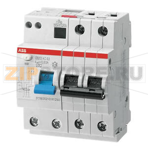Выключатель дифференциального тока, автоматический, DS202 M AC-C6/0.03 ABB 2CSR272001R1064 