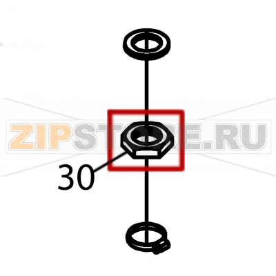 Hexagonal nut 5/8&#039;&#039; Fagor FI-2700I Hexagonal nut 5/8'' Fagor FI-2700IЗапчасть на деталировке под номером: 30Название запчасти Fagor на английском языке: Hexagonal nut 5/8'' FI-2700I.