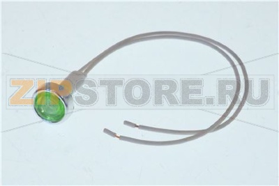 LAMPADA SPIA VERDE C/GHIERA PANN. GT/BC 