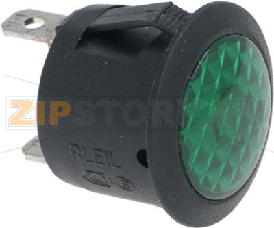 INDICATOR LIGHT GREEN 10A 125V 