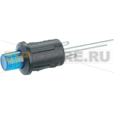 Кнопка 250 В/AC, 0.5 А, 1 x выкл/вкл, с фиксацией, 1 шт SCI R13-529BLBL 