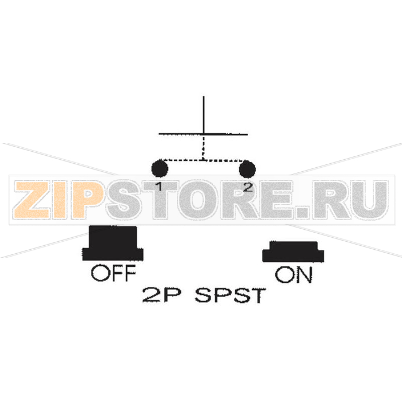 Кнопка 250 В/AC, 0.5 А, 1 x выкл/вкл, с фиксацией, 1 шт SCI R13-529BLBL 