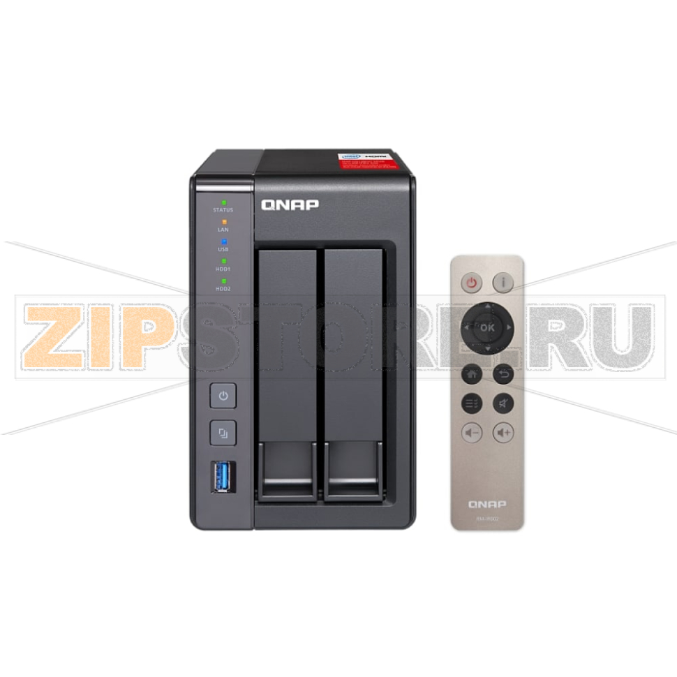 Накопитель сетевой QNAP TS-251-PLUS 