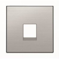 Накладка для телекоммуникационных розеток, нержавеющая сталь ABB 2CLA851700A1401