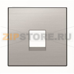 Накладка для телекоммуникационных розеток, нержавеющая сталь ABB 2CLA851700A1401 