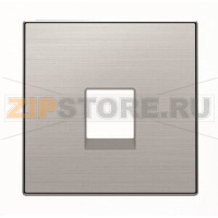 Накладка для телекоммуникационных розеток, нержавеющая сталь ABB 2CLA851700A1401