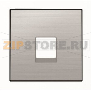 Накладка для телекоммуникационных розеток, нержавеющая сталь ABB 2CLA851700A1401 