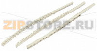 Маркировочная бирка WCB; МАРКИРОВАНО; (20x); not stretchable; Горизонтальная маркировка; с креплением на защелке; белые Wago 249-237