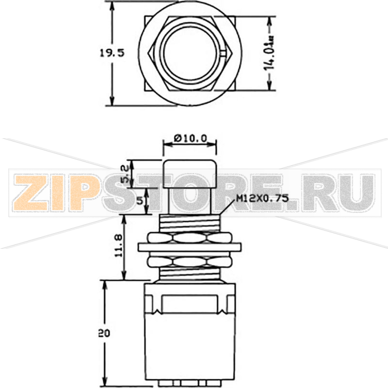 Выключатель ножной 250 В/AC, 2 А, 1 педаль, 1 шт Cliff CL2108C 