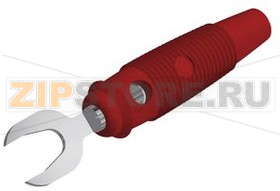 Соединитель лабораторный 4 мм, красный Hirschmann KB 2 RED 
