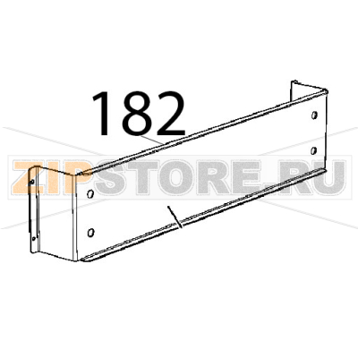 Lamiera supporto morsettiera Unox XBC 1005E Lamiera supporto morsettiera Unox XBC 1005EЗапчасть на деталировке под номером: 182