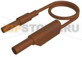Провод тестовый 1 м, коричневый Hirschmann MAL S WS-B 100/2,5 BROWN 