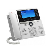 IP-телефон 48 В/DC, 2xGE (PoE), 5xSIP, 800x480 пкс, белый Cisco CP-8841-W-K9=