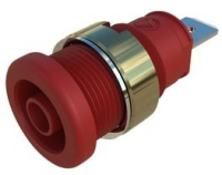 Разъем лабораторный 32 А, 1 кВ, красный Hirschmann SEB 2620 F6,3 NI RED