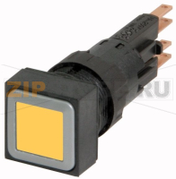 Кнопка с подсветкой, желтая, без фиксации Eaton Q18LT-GE