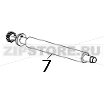 Вал прижима бумаги TSC MX341P Вал прижима бумаги для принтера этикеток TSC MX341PЗапчасть на деталировке под номером: 7