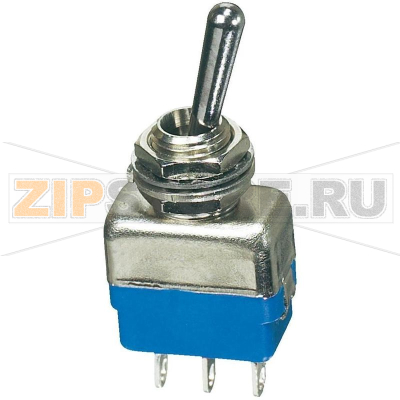 Тумблер 250 В/AC, 2 А, 1 x вкл/выкл/вкл, 1 шт APEM 11137A 
