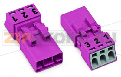 Штекер; 3-пол.; 1,50 mm; розовые Wago 890-293/082-000 Protected against mismating and maintenance-freePush-in CAGE CLAMP® spring pressure connection technology allows solid conductors to be simply pushed into a unit.Low profile with 4.4 mm pole spacingComponents can be clearly printed on and color-coded to meet custom requirements.When assembled, the installation connectors comply with IP40 and are suitable for easily accessible areas....