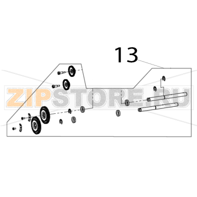 Gear set TSC TTP-286MT Gear set TSC TTP-286MTЗапчасть на деталировке под номером: 13