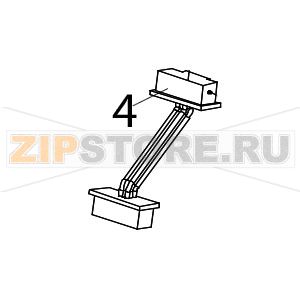 Cable, sensor board Zebra TTP-2020 Cable, sensor board Zebra TTP-2020Запчасть на деталировке под номером: 4