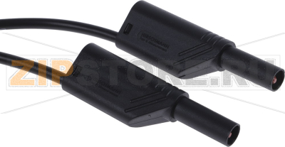 Провод испытательный 2 м, 16 A, 1000 В/AC/DC, черный Hirschmann 934069100 