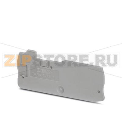 Концевая крышка Phoenix Contact D-QTCU 2,5 TWIN Длина: 82,5 мм, Ширина: 2,2 мм, Цвет: cерый.Минимальный заказ: 50 шт.Упаковка: 50 шт.