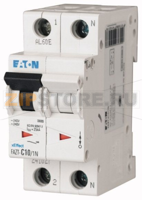 Выключатель автоматический 40А, кривая откл. D, 1+N полюса, откл. способ. 25 кА Eaton FAZT-D40/1N 