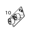 Ribbon supply sensor assembly/ Red TSC TTP-384MT