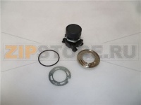 PULSANTE NERO CON GHIERA CROMATA