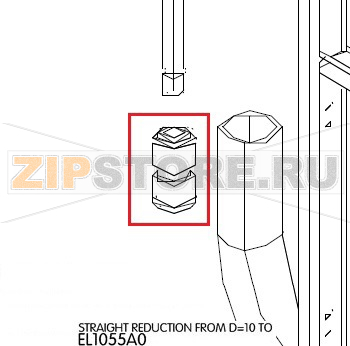 Straight reduction from D=10 TO Unox XVC 705 Straight reduction from D=10 TO Unox XVC 705Запчасть на деталировке под номером: 20Название запчасти на английском языке: Straight reduction from D=10 TO Unox XVC 705